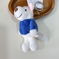 Schattige mini bosdieren pluche sleutelhanger geassorteerde knuffeldieren tasbedel zachte pluche hanger voor rugzakdecoratie cadeau