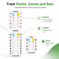 Compteur de points mécanique auto-adhésif pour raquette de padel, suivi des points pour l'entraînement et les matchs de tennis