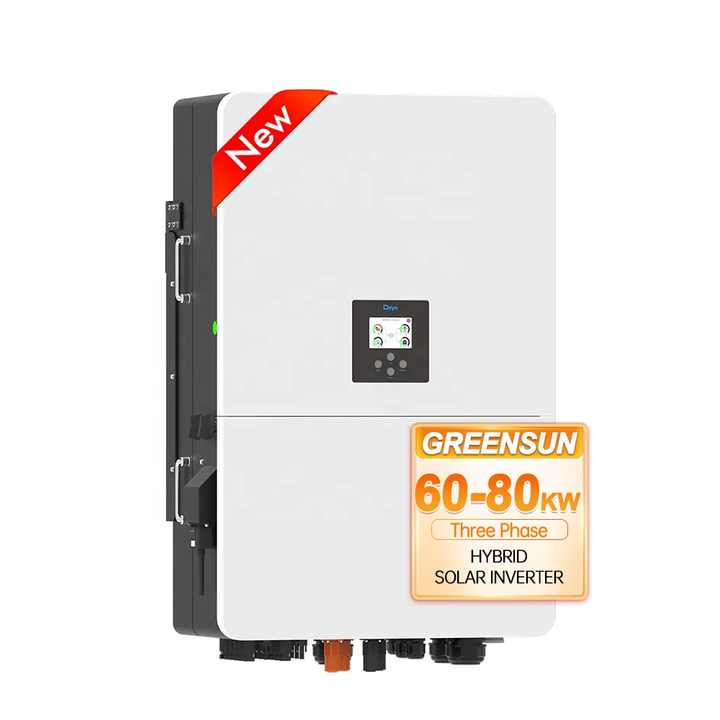 Complete Set Deye 50kw 80kw Hybrid Solar System Deye 3 Phase 380V 400V ...