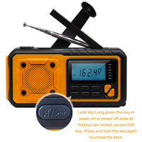 4000mAh Tragbares Notfall-Solarradio mit Handkurbel-Ladefunktion AM/FM SW Multi-Band-Radio LED-Leselampe Powerbank