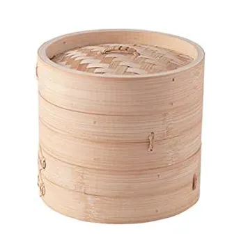 Cuiseur à vapeur en bambou pour panier chinois asiatique, pour chignon et légumes, doublures réutilisables