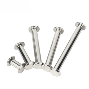 M3 Stainless Steel Silver Plated Chicago Binding <b>Screw</b> Nail Rivet Button Solid Belt Rivet <b>Screws</b> - Product Image 4