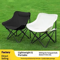 Chaise de camping et de pêche d'extérieur à dossier haut, inclinable, pliable, en tissu Oxford, avec trois positions d'inclinaison