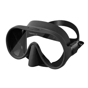 Materiale professionale senza cornice in Silicone a lente singola per immersioni subacquee per Snorkeling surf maschera per immersioni subacquee