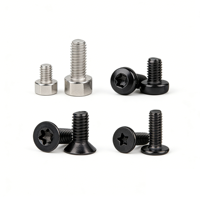 Vis à tête hexagonale M1 M2 Mini Allen en acier inoxydable A2-70, vis Torx T6, grade 10.9/12.9, oxyde noir, métrique et impérial