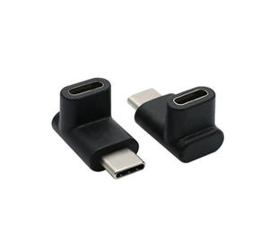 محول USB 3.1 من النوع C ذكر إلى أنثى بزاوية 90 درجة، محول شحن USB-C للهواتف المحمولة والأجهزة اللوحية وأجهزة الكمبيوتر المحمولة مع مخرج تيار مستمر - Product Image 5