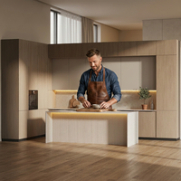 Meubles de cuisine modulaires de style chinois |   YUN BROCADE Série 21 |   Poignée en bambou LE101 Shadow |   Charnière de robinet au design moderne