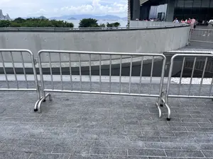 Metal Crowd Control Interlocking Barriers Pedestrian Barricade
