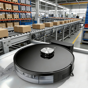 หุ่นยนต์ดูดฝุ่น V8 ทำความสะอาดตัวเองได้ แรงดูด 3500PA ระบบนำทาง LDS เชื่อมต่อ Alexa ผ่าน Wi-Fi ใช้ได้กับพื้นแห้ง/พื้นแข็ง พร้อมไส้กรอง HEPA เหมาะสำหรับโรงแรม - Product Image 1