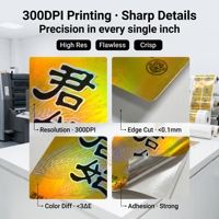 Étiquettes et autocollants laser adhésifs en aluminium résistant à l'huile pour la promotion en supermarché et l'utilisation en exposition