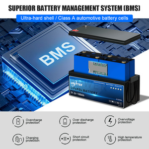 แบตเตอรี่ PL STOCK 48v LiFePO4 100AH 50AH 200AH กันน้ำ สำหรับโซลาร์เซลล์ พร้อมบลูทูธ BMS ชาร์จได้ สำหรับรถบ้าน เรือ และแคมป์ปิ้ง - Product Image 2