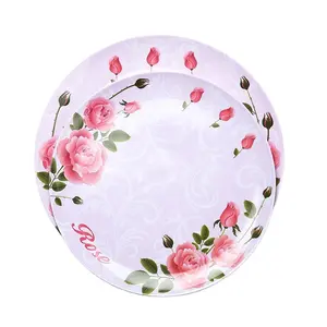 China Manufacturer Custom Melamine Flower Plate Tableware For Wedding