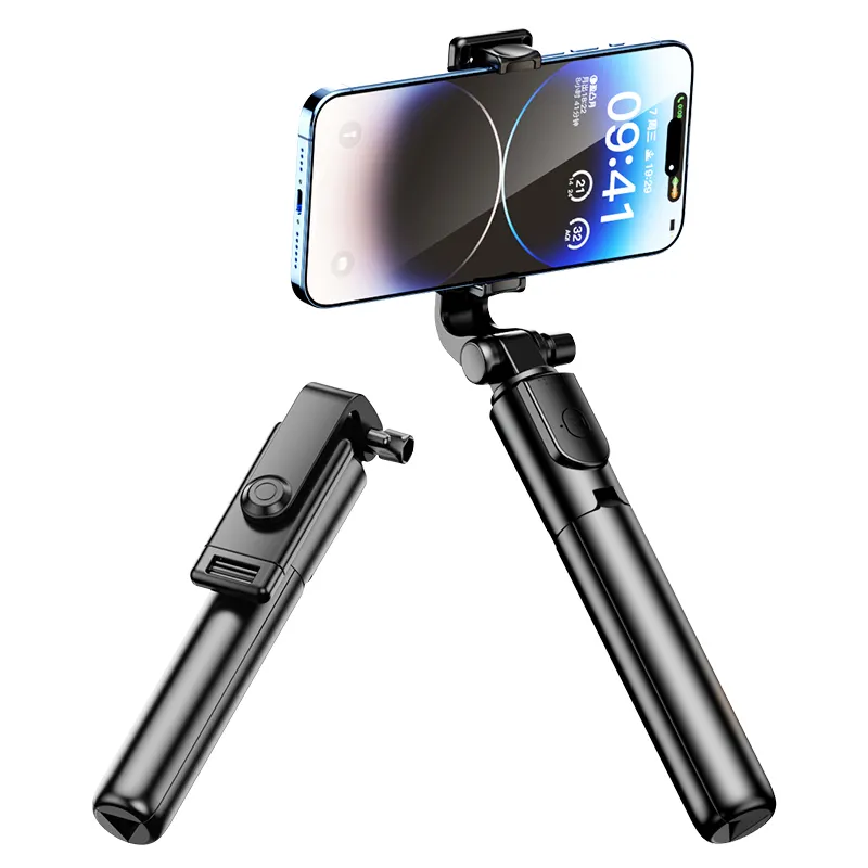 Bâton à selfie pour téléphone portable Support à selfie pour téléphone portable Trépied pour téléphone portable avec obturateur à distance sans fil