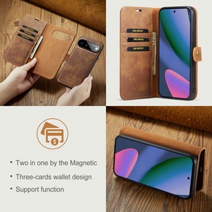 เคสโทรศัพท์แบบกระเป๋าหนัง PU แม่เหล็กย้อนยุคสำหรับ Google Pixel 11 6 7 8 9 10 Pro XL พร้อมที่ใส่บัตร 2 in 1 แบบตั้งได้ ป้องกันการกระแทก - Product Image 6