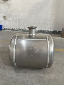 Tanque de Combustible de Aluminio Hilado de 2.9 Galones, 8" x 14", con Llenado Central, Conexión NPT de 1/4", para Diésel/Aceite/Combustible - Product Image 2