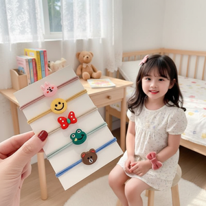 Elastici per Capelli Vintage in Stile Coreano di Tendenza, Accessori Retrò per Bambini con Velluto, Peluche, Pizzo e Elastico, Vendita all'Ingrosso - Product Image 3