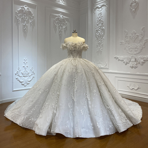 Jancember LSCJ35 Classic 3d Flower Ball Gown Bridal Wedding Dresses for Women - Product Image 2