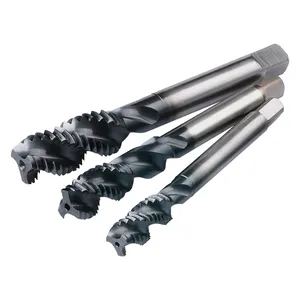 HSS PM M16 hell abgeschrägter Gewindehahn Werkzeug Schraubehahn Pulver Metallurgie Spirale Flöten-Hohnwerkzeuge verschiedene Arten Formhahn