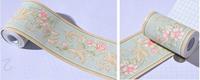 Auto-Adhésif Vintage Rose 3D Frise papier peint Imperméable DE PVC Décoration Murale Autocollant pour Salle De Bain Cuisine revêtement mural
