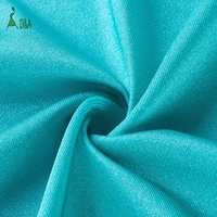 Tela Elástica de Nailon y Spandex Brillante, Lisa, de Punto Ligero, 180g/m, para Trajes de Baño y Ropa Deportiva para Niños y Niñas, Venta Caliente