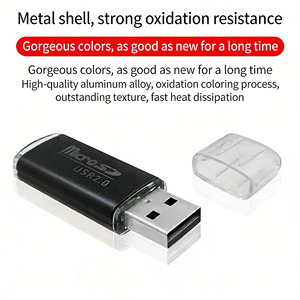 Lecteur de carte TF haute vitesse à <span class=keywords><strong>prix</strong></span> d'usine, adaptateur USB 2.0 avec capuchon, lecture et écriture haute vitesse 480 Mbps, accessoires informatiques - Product Image 5