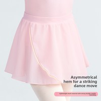 Jupe de ballet pour filles, en nylon, tulle et mousseline, élastique, courte, pour la danse chinoise, idéale pour l'été