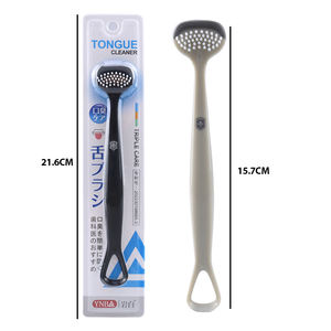 فرشاة جديدة مزدوجة الوجهين لسان تنظيف مكشطة اللسان منظف اللسان - Product Image 6