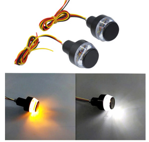 Clignotants de poignée LED de moto, clignotant d'extrémité de guidon, prise de poignée, lumière de Signal 12V, poignée clignotante - Product Image 2