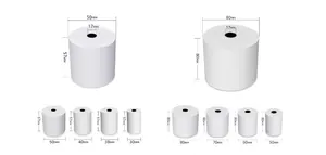 공장 가격 하이 퀄리티 인쇄 신용 카드 점보 롤 크기 POS 80*60mm 현금 등록기 열 영수증 용지 롤