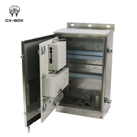 Caja de Control Eléctrica Impermeable de Acero Inoxidable con Junta Sellada, Caja de Medidor de Electricidad con Puerta Interior
