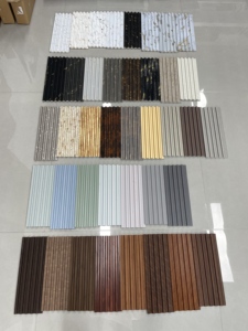 Décoration intérieure moderne de luxe, installation facile, persiennes, panneau mural en PS, couleur personnalisée, grille imperméable en bambou - Product Image 6