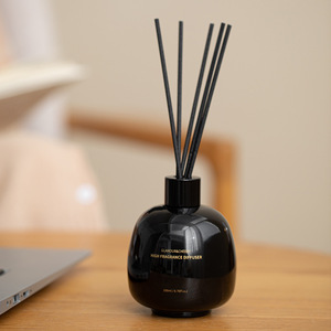 Di lusso decorazione per la casa fragranza olio essenziale di vetro nero Reed <span class=keywords><strong>diffusore</strong></span> regalo aromaterapia <span class=keywords><strong>con</strong></span> bastone di fibra - Product Image 5