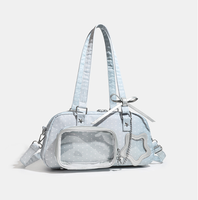 Sac bandoulière Y2K à imprimé étoiles, sac à bandoulière tendance à pois avec emplacement pour badges, sac de rangement pour poupées pour fans de concerts