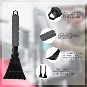 Bán Buôn 2 Pcs 4 Pcs Nhựa Kính Chắn Gió Phía Trước Cửa Sổ Tuyết <span class=keywords><strong>Ice</strong></span> <span class=keywords><strong>Scraper</strong></span> Frost Loạ<span class=keywords><strong>i</strong></span> Bỏ Máy Nghiền Phụ Kiện Công Cụ Vớ<span class=keywords><strong>i</strong></span> Bọt Xử Lý - Product Image 4
