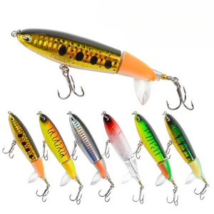 Hot Sale Esche Artificiali Whopper Popper da 13g <span class=keywords><strong>in</strong></span> ABS <span class=keywords><strong>con</strong></span> Coda Rotante per la <span class=keywords><strong>Pesca</strong></span> <span class=keywords><strong>in</strong></span> Acqua Salata al Branzino - Product Image 2