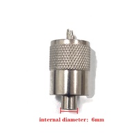 Adaptateur RF UHF PL259, connecteur mâle à souder, connecteur électrique pour câble RG58 RG59 Lmr200 LMR240