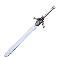 Épée décorative en alliage de zinc de 30 cm, modèle Dante de style jeu DMC, pour cadeau