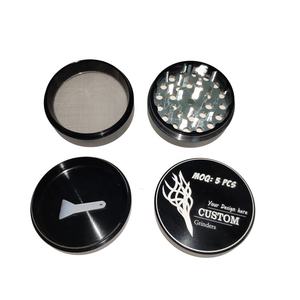 Privado personalizado logotipo de la marca de su diseño de aleación de aluminio fumando hierba triturador de metal - Product Image 3