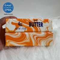 Nouveau jouet anti-stress à remontée lente, en forme de beurre, souple et extensible, mignon et écologique pour soulager l'anxiété