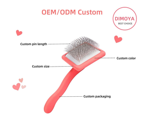 Cepillo Desenredante Ergonómico Curvo con Logotipo Personalizado para Perros y Gatos, Cepillo Profesional para el Cuidado de Mascotas, Venta al Por Mayor - Product Image 3
