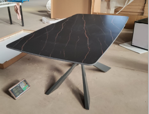 Alibaba Factory Price Modern Design Dining <strong>Tables</strong> With Metal - Product Image 3