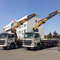 Grue de camion articulée HAOY HY240Z5 de 12 tonnes avec télécommande radio, moteur Weichai, bras pliant hydraulique de 16,2 m