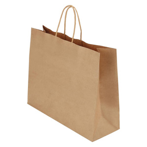 Paper <b>Bag</b> With Handle Custom Shopping <b>Craft</b> Kraft Paper <b>Bag</b> Your Own Logo Printed - Product Image 4