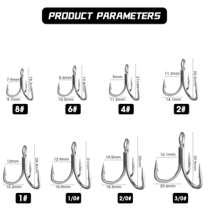 Dacromet lớp phủ 4X tăng cường thép carbon cao móc cho Câu Cá Biển lure câu cá nước mặn nước biển kháng đại dương móc - Product Image 2