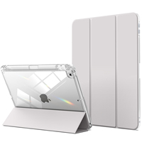 Étui pour tablette transparent Kenke avec porte-crayon étui iPad pour 10.2 9th 8th 7th étuis anti-chute pour tablette