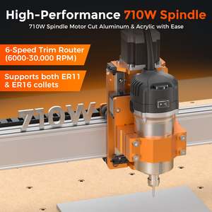 Máquina Fresadora CNC LUNYEE 8080 Pro Max para Trabajos en Madera, Área de Trabajo de 800x800x100 mm, Recortadora de 710 W y Riel Lineal - Product Image 2