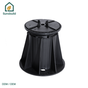 Sunbuild Hot Selling Super Supplier OEM ODM Pedestal Flooring System Plastic Adjustable <b>Tile</b> Pedestals For Decking - Product Image 1