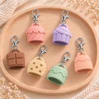 Étui de protection en silicone pour rouge à lèvres et brillant à lèvres, porte-clés, étui cosmétique de voyage, outil de beauté, cadeau promotionnel