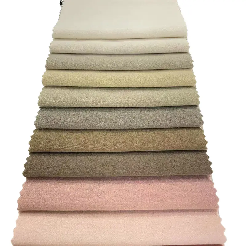 Vente directe d'usine haute qualité 100 Polyester velours canapé tissu pour Textile à la maison velours tissu Super doux
