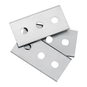 High Precision Double Edge Carbon Steel 3-Hole Industrial Blades for PP Film Processing &amp; <strong>Uncured</strong> <strong>Rubber</strong> Separation - Product Image 3